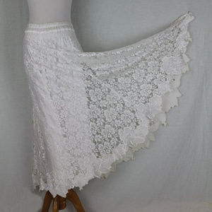 Italian Needle Lace Skirt Vintage Fine Italian Lace Made in Italy True Vintage